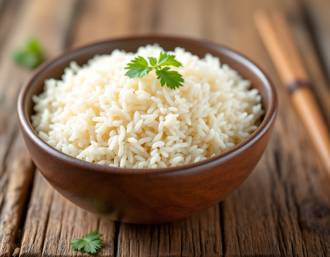 Arroz blanco cocido
