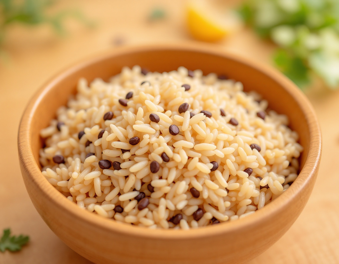 Arroz integral cocido
