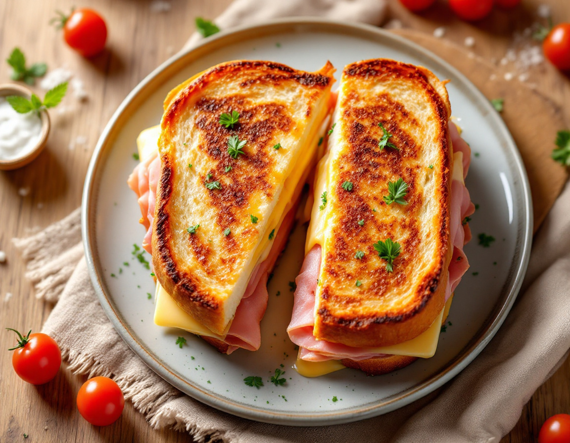 Sándwich de jamón y queso